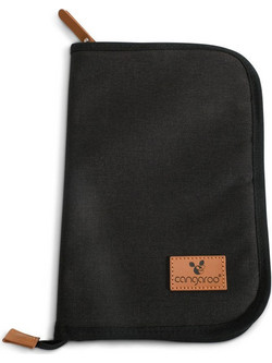Cangaroo Liam Θήκη Βιβλιαρίου Υγείας Μαύρη 28x19cm