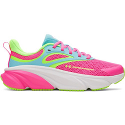 Under Armour Rogue 6 Παιδικά Αθλητικά Παπούτσια για Τρέξιμο Lime Φούξια Γαλάζια 6006924-694