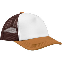 Beechfield Ανδρικό Καπέλο Jockey με Δίχτυ Snapback Υφασμάτινο Chocolate/Dark B639