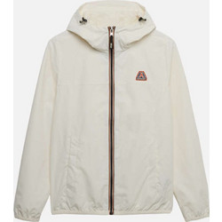 Superdry Γυναικείο Μπουφάν Χειμωνιάτικο Softshell Μακρύ Αντιανεμικό Εκρού W5012075A
