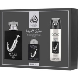 Lattafa Pride Ishq Al Shuyukh Silver Eau de Parfum 100ml + 20ml + Perfumed Spray 200ml