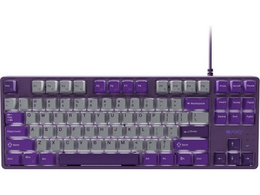 Fury Kanabo K2 Μηχανικό Gaming Πληκτρολόγιο TenKeyLess με Custom Red Διακόπτες Grey Purple