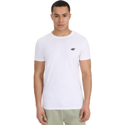 4F Ανδρικό Αθλητικό T-Shirt Λευκό 4FWSS26TFTSM1785-10S