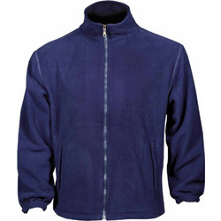Fageo Ανδρική Ζακέτα Fleece με Φερμουάρ Navy Μπλε 614