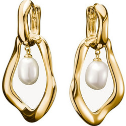 Thomas Sabo Γυναικεία Σκουλαρίκια Κρεμαστά από Ασήμι 925 Επιχρυσωμένα PEARLS-PENDANT