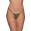 Milena By Paris Γυναικείο Sexy String με Δαντέλα Χακί 6953