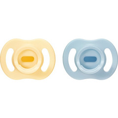 Tommee Tippee Ultra Light StayPut Ορθοδοντικές Πιπίλες Σιλικόνης 0-6m Κίτρινη Γαλάζια 2τμχ