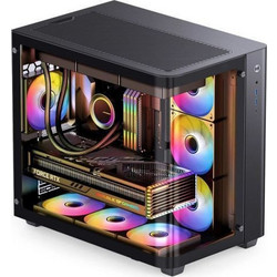 Jonsbo TK-3 Black Midi Tower Κουτί Υπολογιστή με Πλαϊνό Παράθυρο