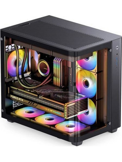 Jonsbo TK-3 Black Midi Tower Κουτί Υπολογιστή με Πλαϊνό Παράθυρο