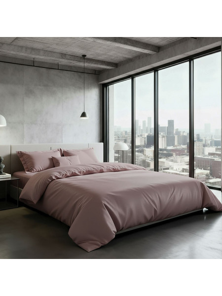 Makis Tselios Σεντόνι King Size Βαμβακοσατέν 270x290 City 04 Apple