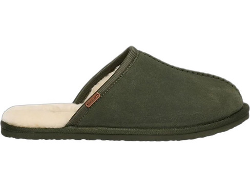 Superdry Faux Χειμερινές Ανδρικές Παντόφλες με Γούνα Χακί MF110279A-1KM