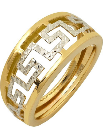 Million Diamonds Γυναικείο Δαχτυλίδι Μαίανδρος από Λευκόχρυσο 14K RZ23974