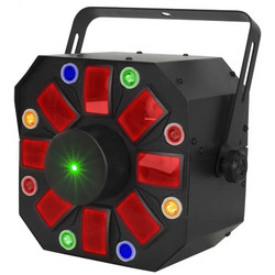 Eliminator Furious Three RG Φωτορυθμικό Laser Wash LED DMX Πράσινο / Κόκκινο