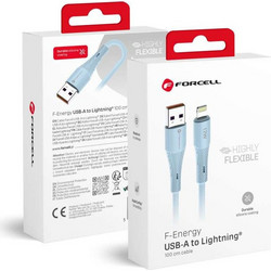 Forcell F-Energy C343 USB-A to Lightning Cable 12W 1m Blue