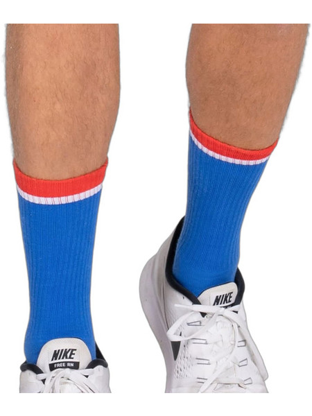 Bidi Badu Bold Bro III Ανδρικές Κάλτσες Ψηλές με Σχέδια Royal Blue 3Pack S1490021