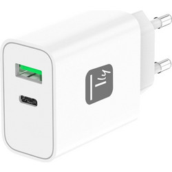 Techly IPW-USB-30WACG Φορτιστής χωρίς Καλώδιο με Θύρα USB-A & Θύρα USB-C 30W Quick Charge 3.0 & Power Delivery