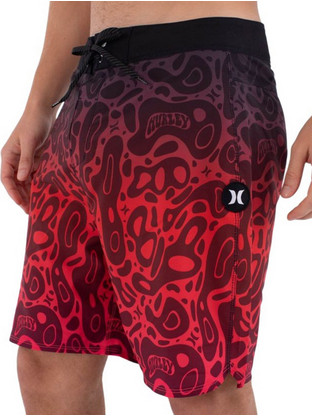 Hurley Phantom Print 18' Ανδρικό Μαγιό Σορτς με Σχέδια Κόκκινο MBEU00004-CAN