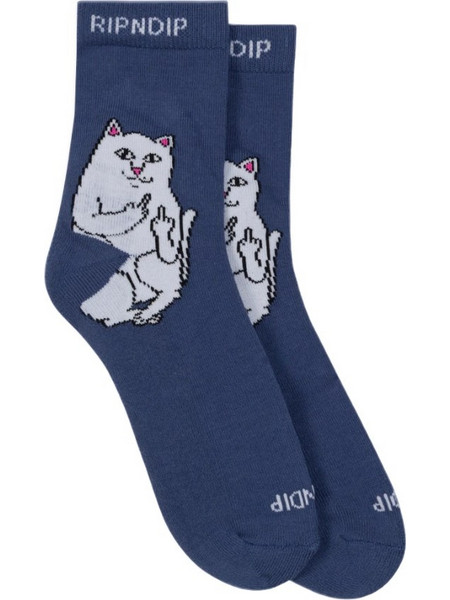 Rip N Dip Lord Nermal Ανδρικές Κάλτσες Ψηλές με Σχέδια Navy Μπλε RND3583-NAV