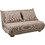 Liberta Futon Διθέσιος Καναπές Κρεβάτι Μπεζ 141x87x76cm 70-0445