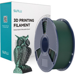 Sunlu Silk PLA+ 1.75mm Black Green 1Kg