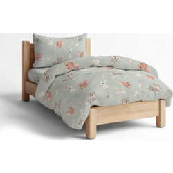 Borea Σετ Παιδικά Σεντόνια Μονά Βαμβακερά 160x250 Woodland Mint Green 3τμχ