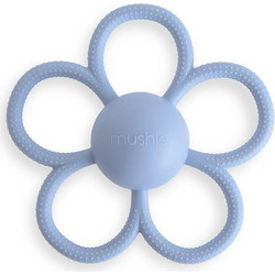Mushie Daisy Faded Denim Κουδουνίστρα για 3+ Μηνών