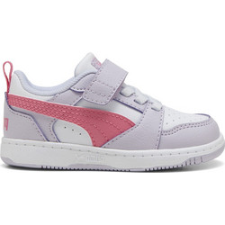 Puma Rebound V6 Παιδικά Sneakers Λιλά Κοραλί 397420-22