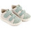 Babywalker Βαπτιστικά Sneakers για Αγόρι Δερμάτινα Ανατομικά Μπεζ Πράσινο Mint BS3085