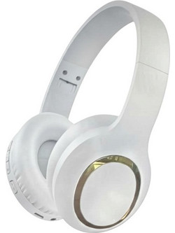 Tradesor ST-868 Ασύρματα Bluetooth Ακουστικά Over Ear Λευκά