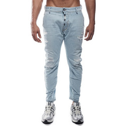 Cover Namos Ανδρικό Τζιν Παντελόνι Ελαστικό Slim Εφαρμογή Γαλάζιο Q7775-32
