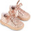 Babywalker Βαπτιστικά Sneakers για Κορίτσι Υφασμάτινα Ανατομικά Ροζ EXC5856