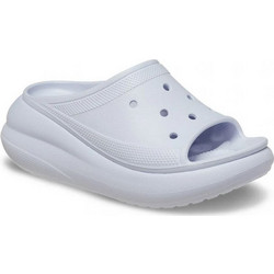Crocs Crush Γυναικείες Παντόφλες Καλοκαιρινές Platforms Ανατομικές Αντιολισθητικές Γκρι 208731-5AF