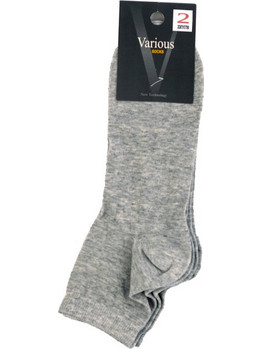 Dream Socks Ανδρικές Κάλτσες Κοντές Γκρι 2Pack 91