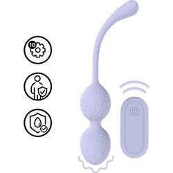 Loveline Kegel Κολπικές Μπάλες με Δόνηση Μωβ