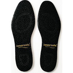 Innersole Δερμάτινοι Πάτοι Παπουτσιών Μαύροι