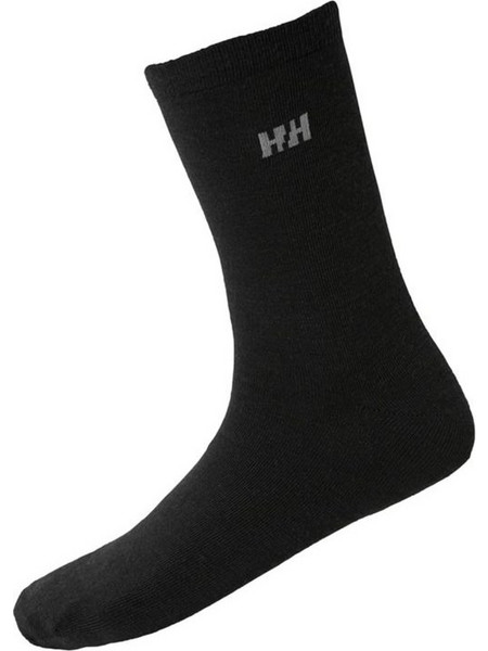 Helly Hansen Μάλλινες Ανδρικές Κάλτσες Ψηλές Μαύρες 2Pack 67481-990