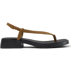 Camper Dana Δερμάτινα Γυναικεία Σανδάλια Καφέ K201893-001