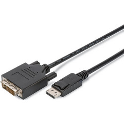 Digitus Καλώδιο DisplayPort 2.1 to DVI Male 2m Black 10τμχ AK-990900-020-S