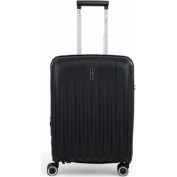 Rain RB80152C Βαλίτσα Καμπίνας 55x40x20cm με 4 Ρόδες Μαύρη