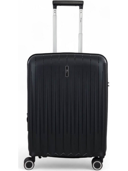 Rain RB80152C Βαλίτσα Καμπίνας 55x40x20cm με 4 Ρόδες Μαύρη