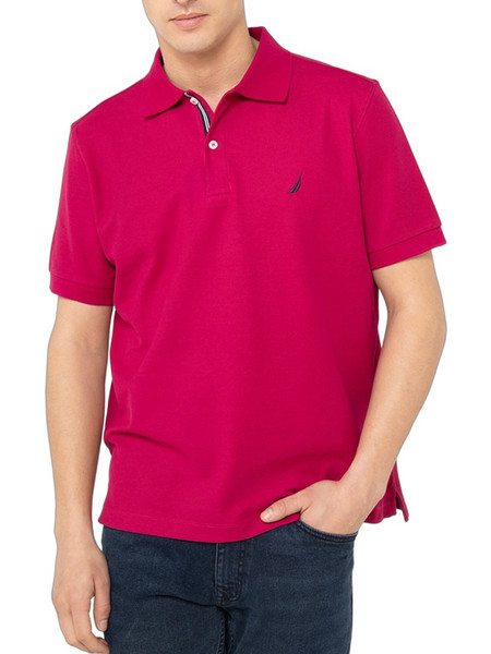 Nautica Ανδρική Μπλούζα Polo Κοντομάνικη Φούξια 3NCN1CR0110-804