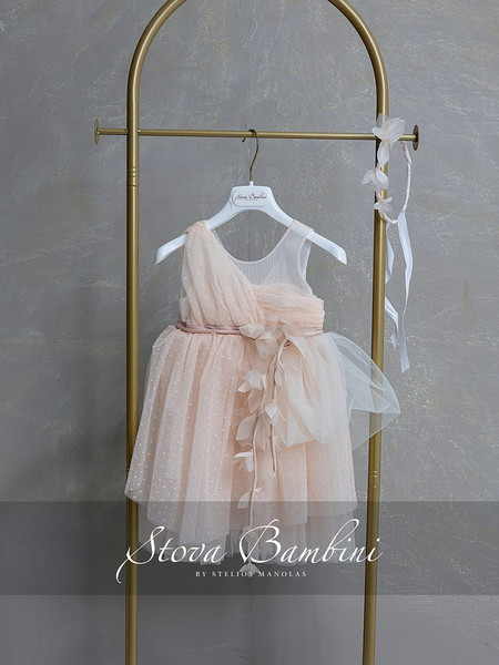 Stova Bambini Βαπτιστικό Φόρεμα 2τμχ SS26-G03