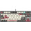 A4Tech S87 Μηχανικό Gaming Πληκτρολόγιο TenKeyLess με BLMS Red Plus Διακόπτες RGB White Silver