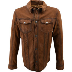 Leather 100 Ανδρικό Μπουφάν Καφέ 61-M-GMP-27