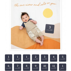 Lulujo Σεντόνι Φωτογράφισης για Αγόρι Sun Rises Λευκό Πορτοκαλί