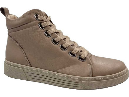 Safe Step Γυναικεία Αρβυλάκια Δερμάτινα Μπεζ 22205