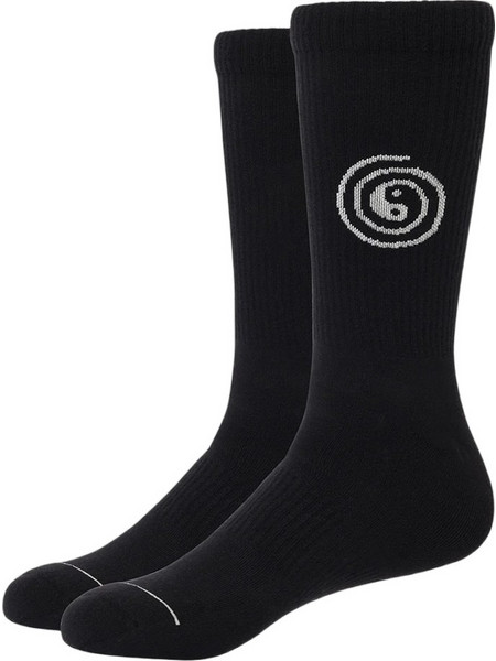 Katin Spiral Ανδρικές Κάλτσες Ψηλές με Σχέδια Μαύρες SS25SOSPI