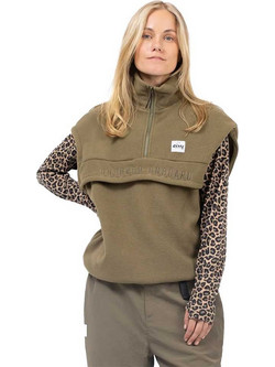 Eivy Γυναικείο Φούτερ Fleece με Τσέπες Χακί A00431001