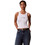 Calvin Klein Γυναικείο Καλοκαιρινό Crop Top Ριπ Λευκό LV047F816G-YAF