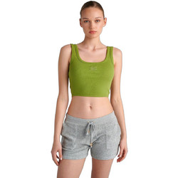 Sugarfree Γυναικείο Καλοκαιρινό Crop Top Ριπ Πράσινο 24818146-520